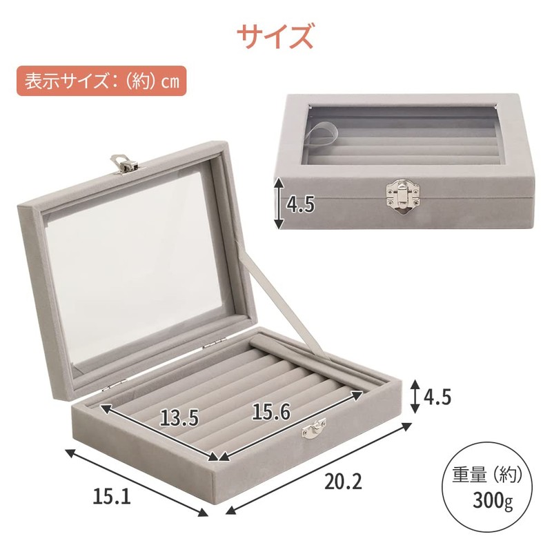 life_mart Ring Box, Velvet Style, Jewelry Case, Ring Display Box,