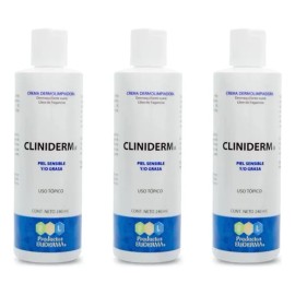 Euderma Pack 3 Piezas Cliniderm Dermolimpiador 240ml