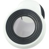 100mm Toilet Offset pan Connector PVC Waste Pipe Connector