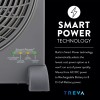 TREVA 10" Smart Power Rechargeable Fan with AC/DC Adapters