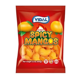 Spicy Lovers Gummy Candy Bundle, Vidal Spicy Mangos & Chili Peppers - Pack of 2, 3.5 oz bags by Lyza's Sweets & Treats
