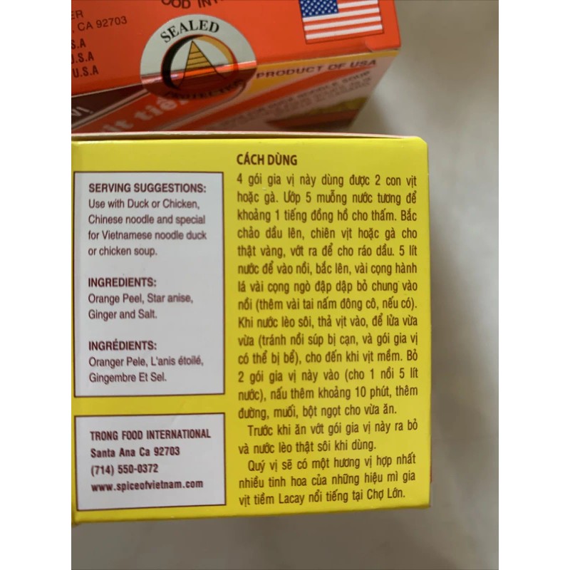 Kim Tu Thap 2 Pack Vietnamese Special spice For Duck