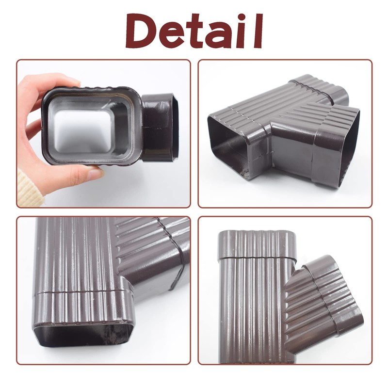 Downspout Y Connector Downspout Gutter for Y Connector 2x3Inch Downspout