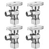 (4 Pack) BH Angle Stop Valve 1/2" Nominal Comp x