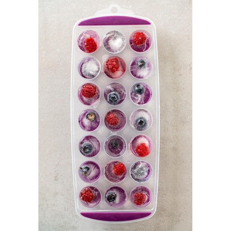 Colourworks Ice Cube Tray, Purple, 11.9 x 29.9 x 2.5