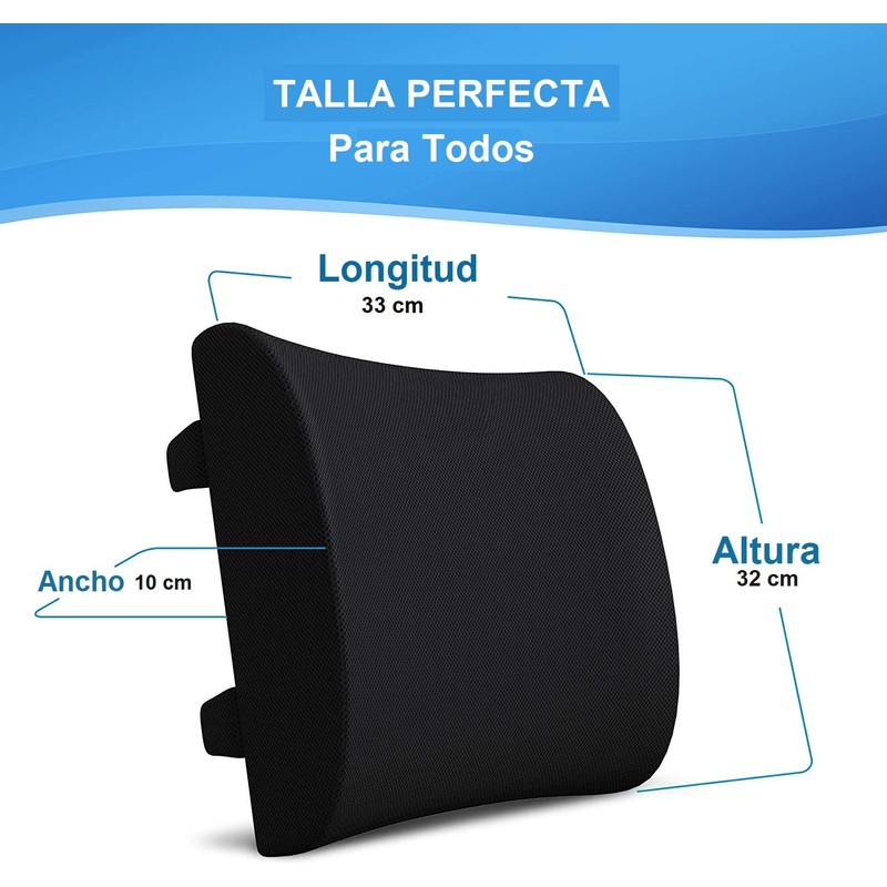 Artromed Cojín Soporte Lumbar de Espalda para Silla de Oficina