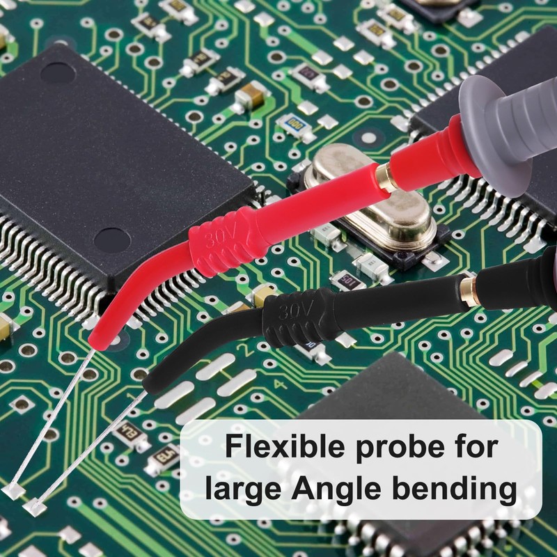 EDGELEC 28 Pcs Multimeter Test Leads Kit with Replaceable Gold-Plated