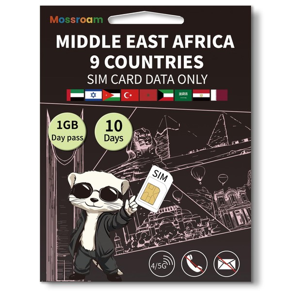 3-in-1 SIM Card for 9 Countries in The Middle East