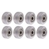 16Pcs 3D Printer Polycarbonate Pulley Transparent Rustproof Robust Bearing Pulley