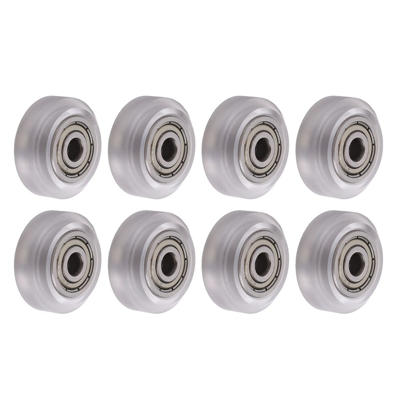 16Pcs 3D Printer Polycarbonate Pulley Transparent Rustproof Robust Bearing Pulley