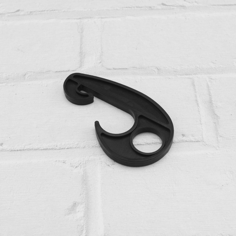 Be In Your Mind 10PCS Black Plastic Hook PVC Car