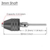 Bestgle 2pcs 3mm Shaft Mini Keyless Drill Chuck Quick Change