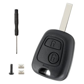 2 Button Car Key Shell Replacement for Peugeot 107 207 407 206 306 406 806 and Citroën C1 C2 C3 C4 Pilot Key Shell Peugeot Key Shell Replacement Key Remote Control