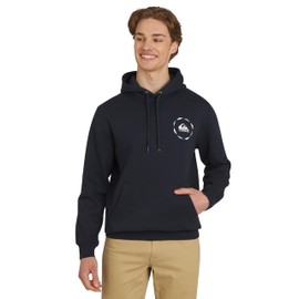 Quiksilver Men's Regular Fit Super Soft Fleece Premium Pullover Hooded Sweatshirt, Navy