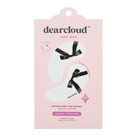 dearcloud Super Glow Under Eye Patches – Niacinamide & Vitamin C – Korean Skin Care – Travel Size Toiletries (Set of 3)