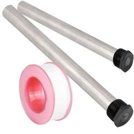 Anode RV Water Heater Set of 2 - Camper Water Heater Anode Rod 3/4'' Thread - Magnesium RV Anode Rod - Compatible with Mor-Flo and Suburban Water Heater Tanks