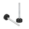 uxcell M4 x 40mm Metric Male Thread Knurled Clamping Knobs