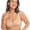 Wingslove Women's Full Coverage Non Padded Comfort Minimizer Wire-Free Bra