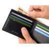 Miragro eami101 Smart Wallet (Bill Compartment), Black / Interior: Black