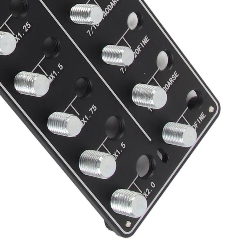 Topyond Nut and Bolt Thread Checker, SUS304 Stainless Steel Gauge