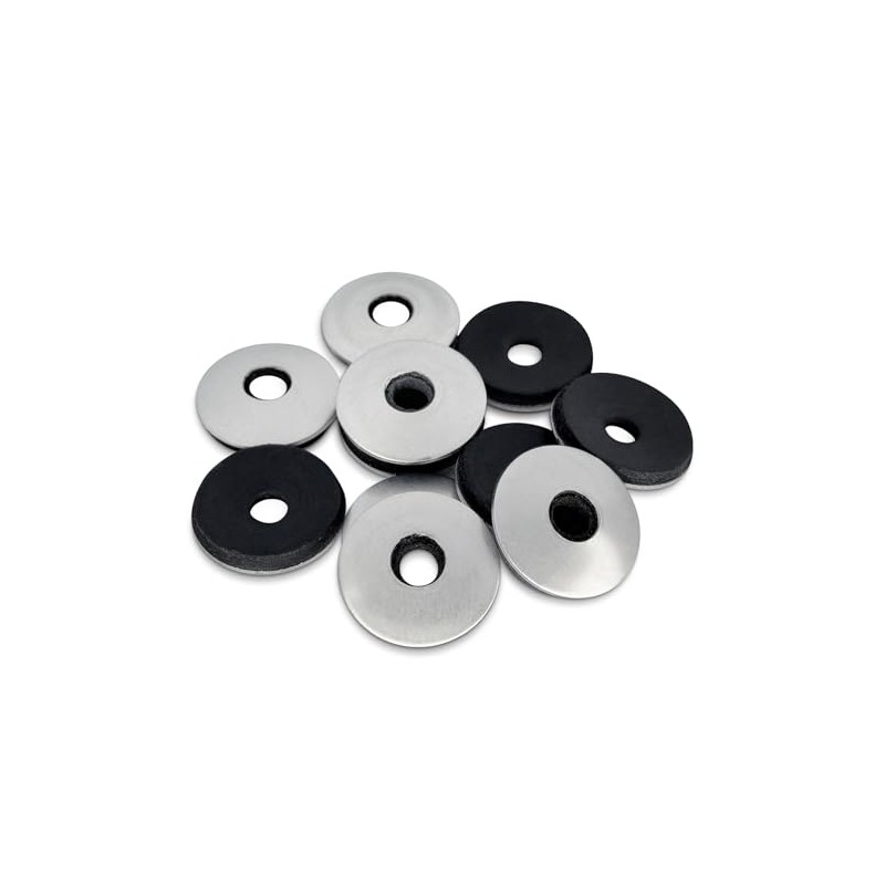 #8 x 1/2" Sealing Neoprene Rubber Washers, EPDM Bonded 18-8
