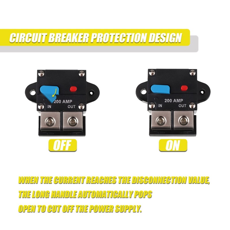 EPLZON 200A Resettable Circuit Breaker - 200 Amp Self Recovery