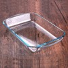 GenericJINCHENGYU 2.6QT Clear Rectangular Tempered Glass Baking Dish, Glass Casserole