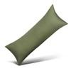 100% Cotton Body Pillow Case Cover with Zipper, Wrinkle-Free, Super