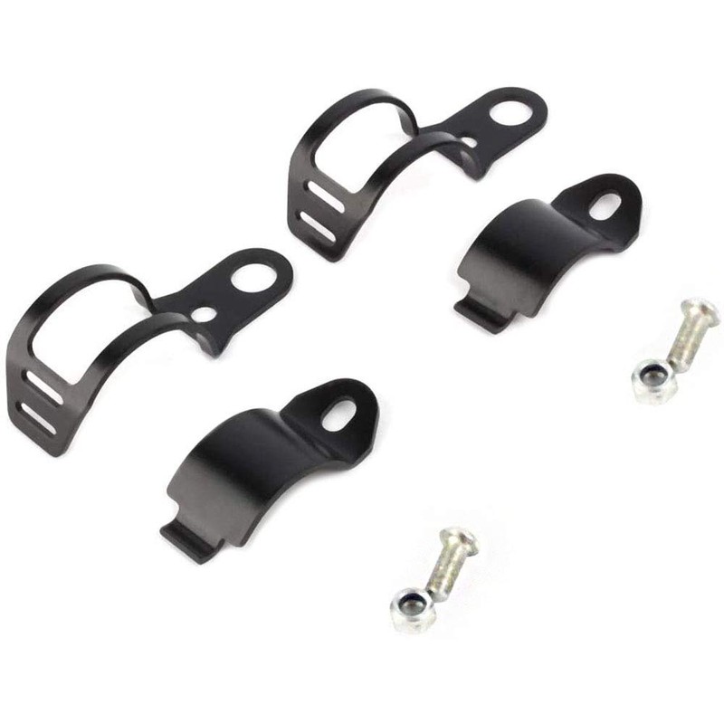 ANCLLO Motorcycle Turn Signal Bracket Clamp Black Motorcycle Light Indicator