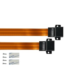 Good Connections SAT Door/Window Feed-through Cable Extremely Flat - F Coupling to F Coupling - transparent transparent Länge: 25-27 cm