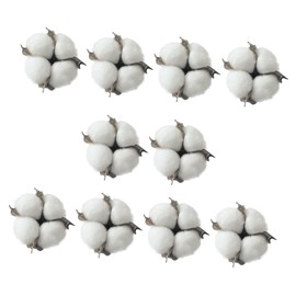 OFFSCH 10 Pack Cotton Ball Decorations Christmas Tree Adornments Realistic Cotton Balls for DIY Decor Wall Hanging Wedding Home