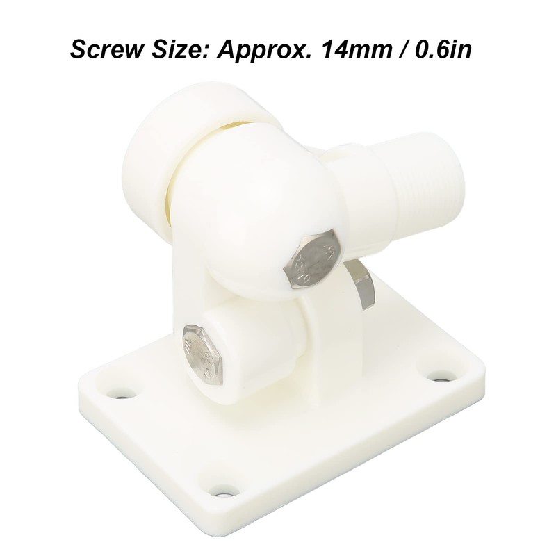 Nylon Ratchet Mount, Impact Resistant Ultra Marine Antenna Mount, Form-Fitting