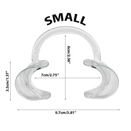 Kiara World Small Mouth Lip Opener Teeth Whitening Dental Oral Cheek Flexible Retractor C Shape/Mouthguard Challenge Game