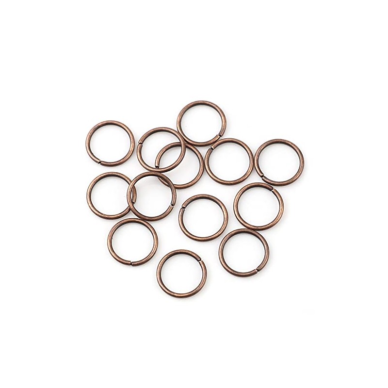 HDSupplies - 200 anillos de 4 mm, cobre envejecido, calibre