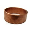 Roger Enterprises Wide 8mm Solid Copper Ring with Hammerred Design