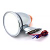 PTRP NEW Talbot Classic Chrome Bullet Side Mirrors LED Turn