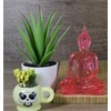 BUDDHO Buddha overcoming Temptations Buddha Statue 4" H. Poly Resin