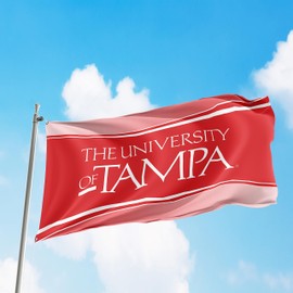 University of Tampa 3x5 Feet Flag Banner Wall Decor Outdoor Indoor Decoration Brass Grommets Double Stitch (University of Tampa 4)