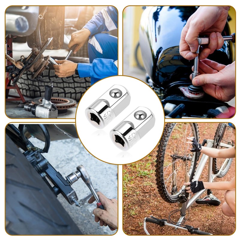 2pcs Socket Adapter Socket Adapter Reducer Socket Adapter 1/4" Female