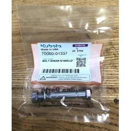 KUBOTA SHEAR PIN PACK OF 5 FOR TRACTOR 2 STAGE SNOWBLOWER ATTACHMENT 70060-01337