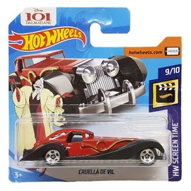 Hot Wheels - Cruella De Vil - HW Screen Time 9/10 - FJW04 - Short Card - 101 Dalmatians - Mattel 2018