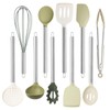 COOK WITH COLOR Silicone Cooking Utensils, Kitchen Utensil Set, Easy