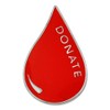 PinMart Red Blood Donor Awareness Enamel Lapel Pin - 1