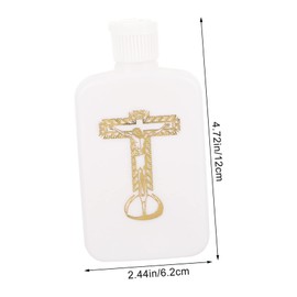 Ipetboom Refillable Holy Water Bottle Elegant Christian Religious Blessing Water Container Compact Design for Travel for Spiritual Use