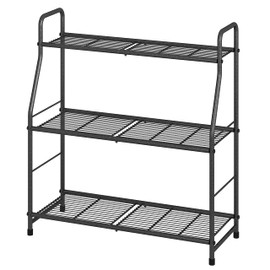 Simple Trending Plant Stand Outdoor Indoor 3 Tier Metal Waterproof Plant Shelf for Living Room Balcony Garden