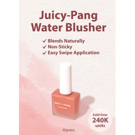 A'PIEU JUICY-PANG WATER BLUSHER (CR02 - Do You Like Persimmon?) - Moisturizing finish - Easy blending blusher - Natural look - K-beauty