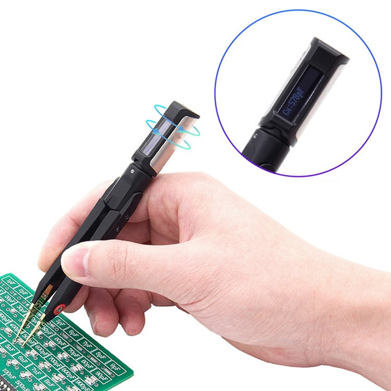 DT71 Mini Digital Smart Tweezers Handheld Bridge Measurement Components Signal