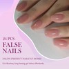 Nude Pink French Tip Press On Nails – Eco-Friendly Gel,
