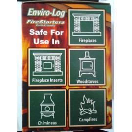 NEW Enviro-Log Environment Friendly Firestarters 2 PACK (48 firestarters) for Fireplace Wood Stove Fire Pit