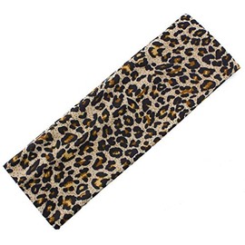 Mytoptrendz® Elasticated Fabric Bandeaux Kylie Headband Vintage Retro Hairband Headwrap for Girls and Women (Animal Leopard Print- BEIGE)